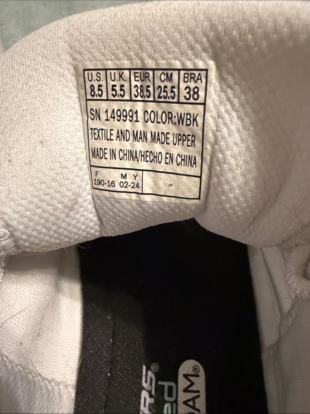 Skechers All-White Lace-Up Mesh Trainers - Picture 3 of 4